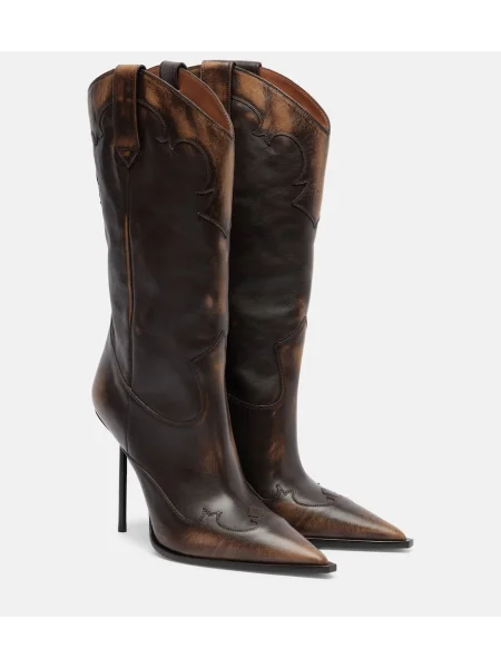 Botine Paris Texas din piele negru