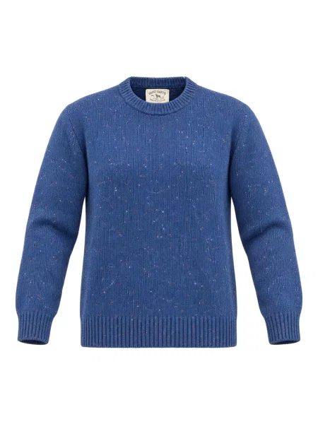 Dzianinowy sweter Saint Barth niebieski