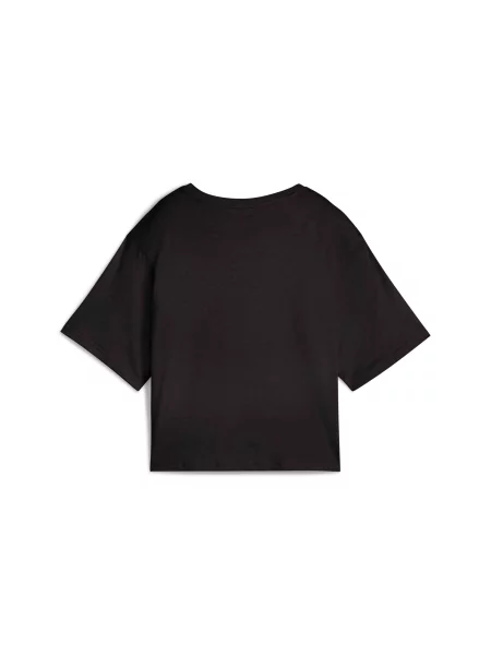 Футболка PUMA Ess Cropped No. 1 Logo Tee комбінований верх чорний