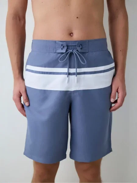 Penti Plavecké šortky PENTI Gentleman Gestreifte Lange Badeshorts mix barev