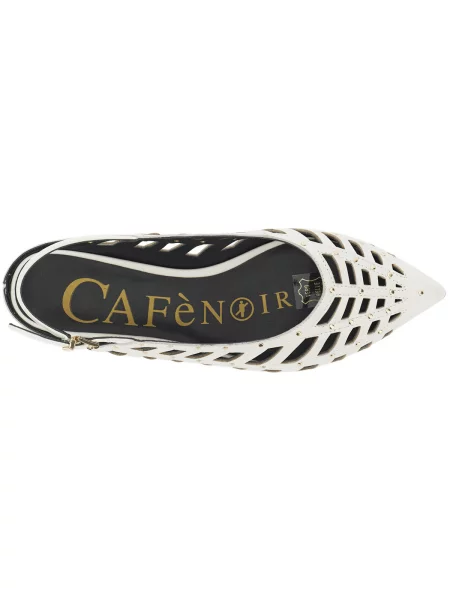 Baleríny Café Noir biela