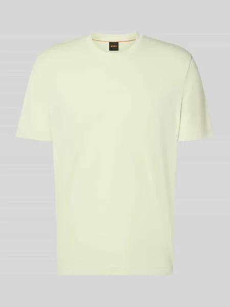 T-shirt o kroju regular fit z mieszanki bawełny model TCHUP' Boss Orange
