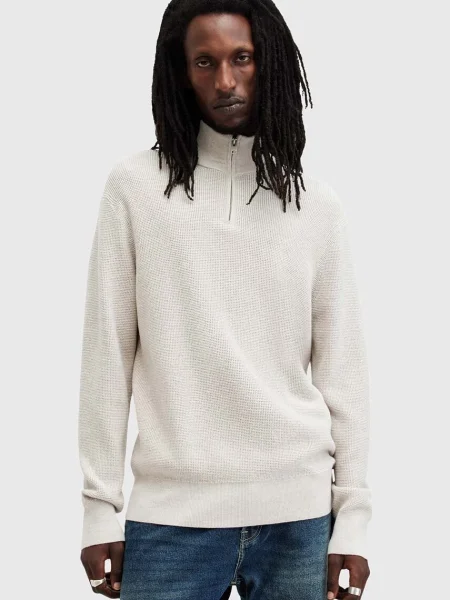 AllSaints Pulover s primesjo volne ASPEN bež