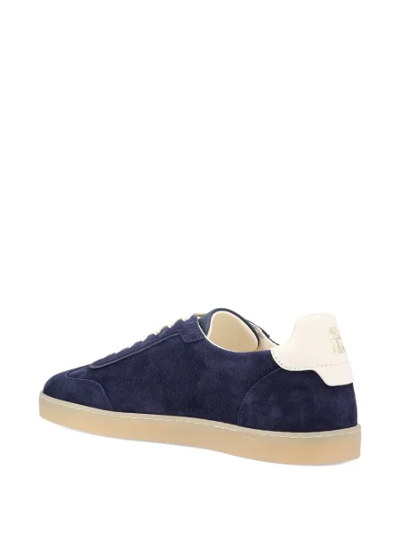 Sneakerși Brunello Cucinelli din piele de căprioară albastru