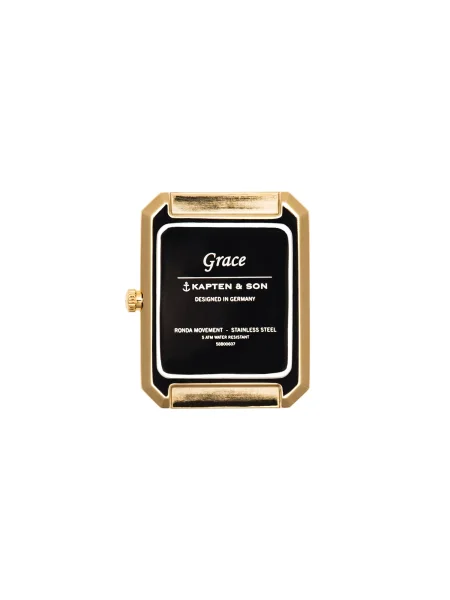 Kapten & Son Ceas analogic Grace Mesh' auriu