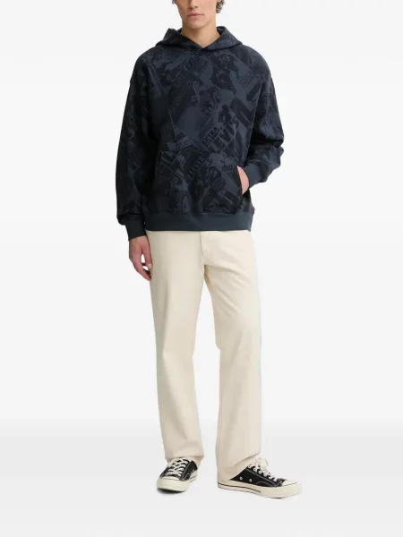 Scurt pantaloni scurți Levi's® cu broderie cu dungi alb
