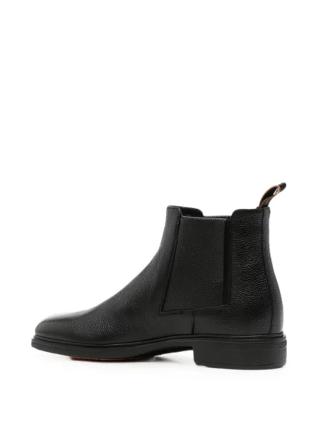 Botine chelsea Santoni din piele negru