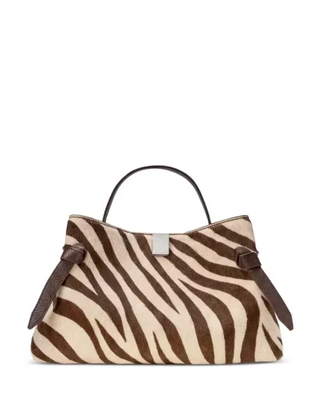 Geantă shopper Yuzefi cu imagine cu model zebră