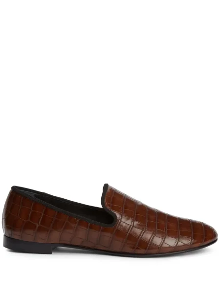 Pantofi loafer Giuseppe Zanotti din piele maro