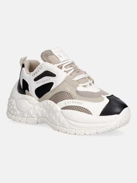 Armani Exchange sneakers pentru femei bej