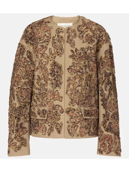 Geacă Dries Van Noten bej