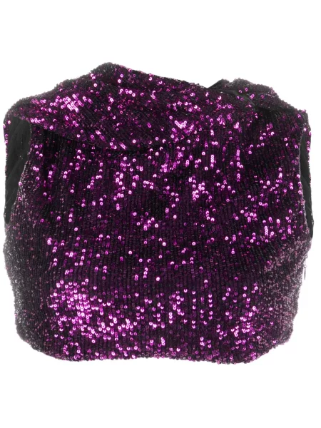 Top Nervi cu paiete violet