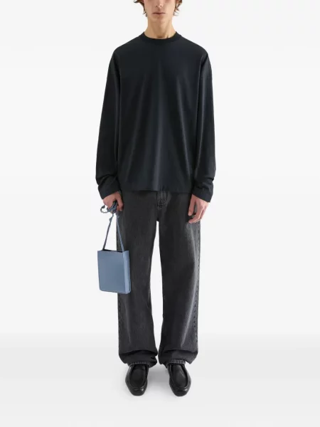 Tricou Jil Sander cu imagine albastru