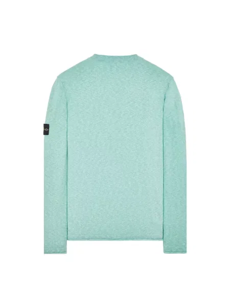 Dzianinowy sweter Stone Island z kamieniami zielony