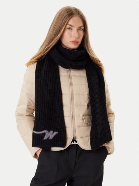 Weekend Max Mara Volnen šal BARDIES črna