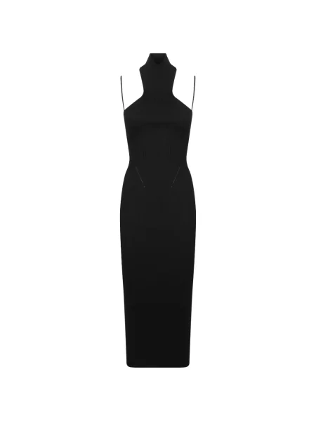 Rochie Dondup tricotate cu gât halter negru