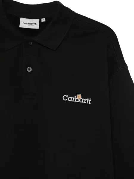 Polo Carhartt Wip με κέντημα μαύρο