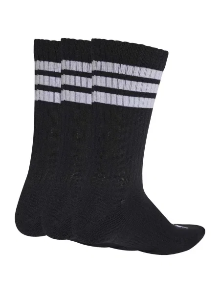 Pruhované ponožky Adidas čierna