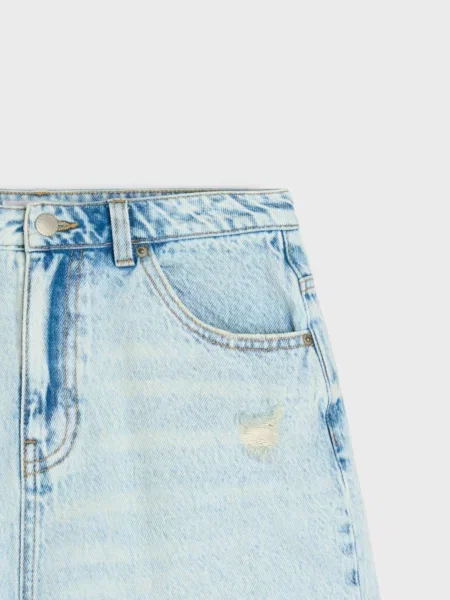 Джинсові шорти mom синій