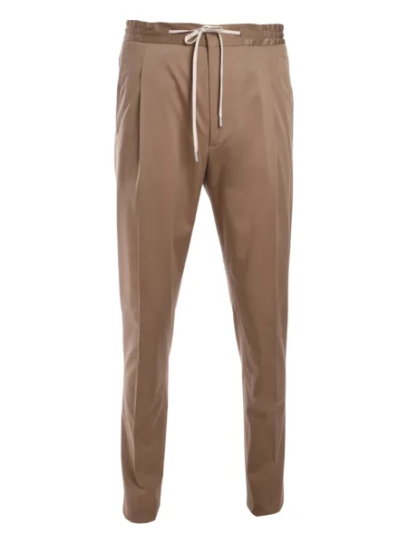 Pantaloni Lardini plisate maro