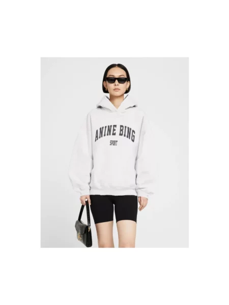 Bluza z kapturem Anine Bing szara