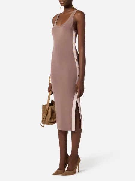 Платье Elisabetta Franchi коричневое