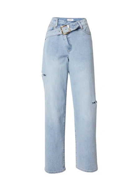 Hoermanseder x About You Jeans Elin deschis albastru