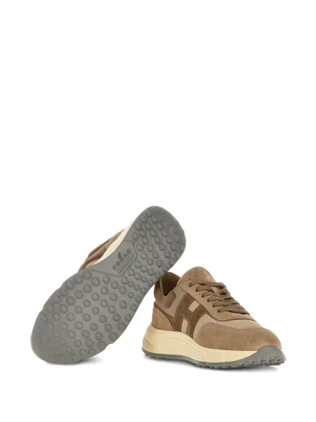 Sneakerși Hogan din piele de căprioară maro