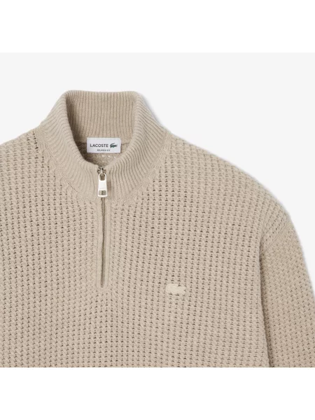 Вовняний светр Lacoste сірий