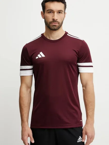Adidas Performance edzős póló Squad 25 bordó nyomott mintás lila