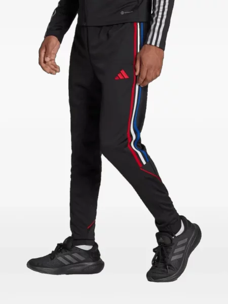 Șosete Adidas cu dungi cu broderie albastru