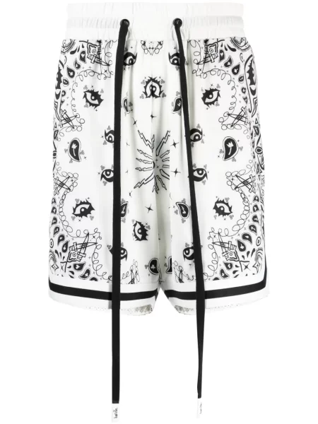 Шорти Haculla с принт с пейсли десен бяло