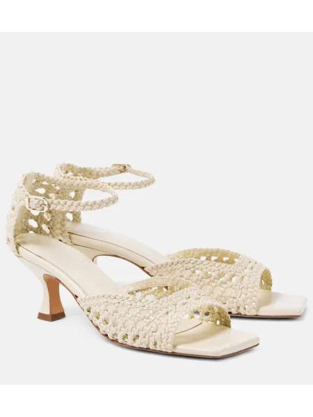 Sandale Souliers Martinez din piele alb