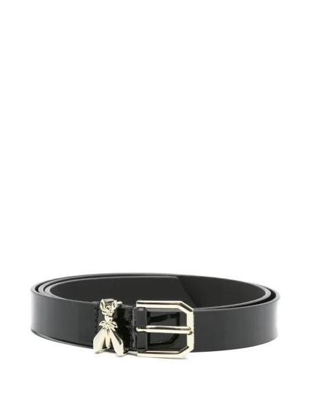 Curea Patrizia Pepe din piele de lac negru