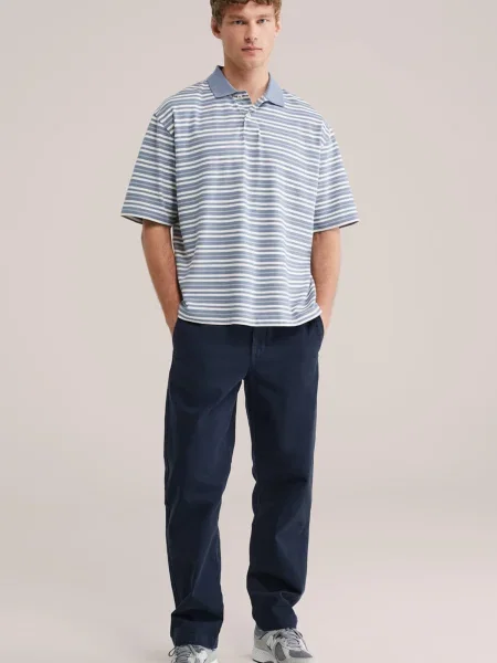 WE Fashion Chino hlače mornarska
