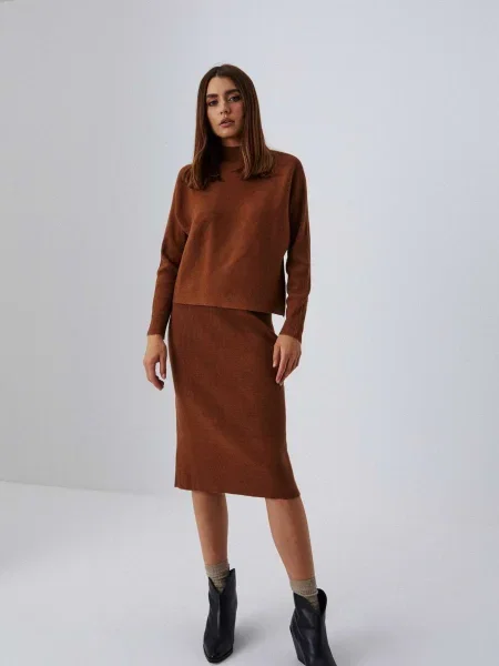 Fustă midi Moodo până la genunchi