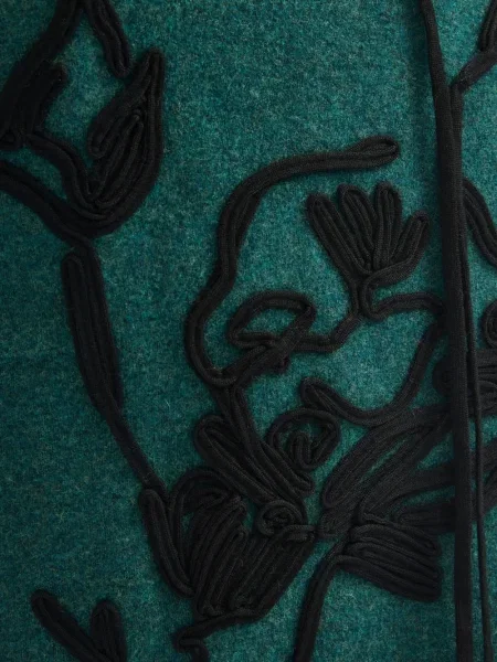 Cardigan Erdem cu model floral verde