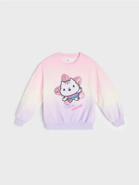Sinsay Mikina typu crewneck Gabby's Dollhouse vícebarevná