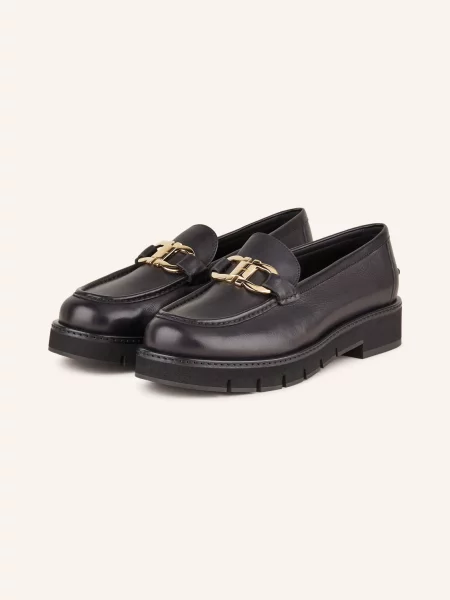 Ferragamo Loafersy Maryan schwarz czarne