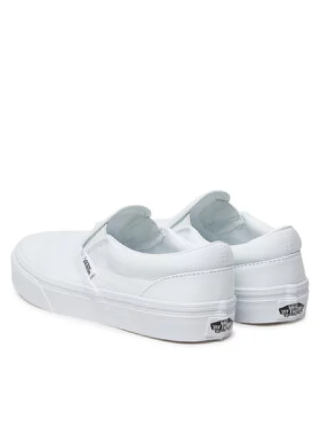 Tenis superge Vans Classic Slip On bela