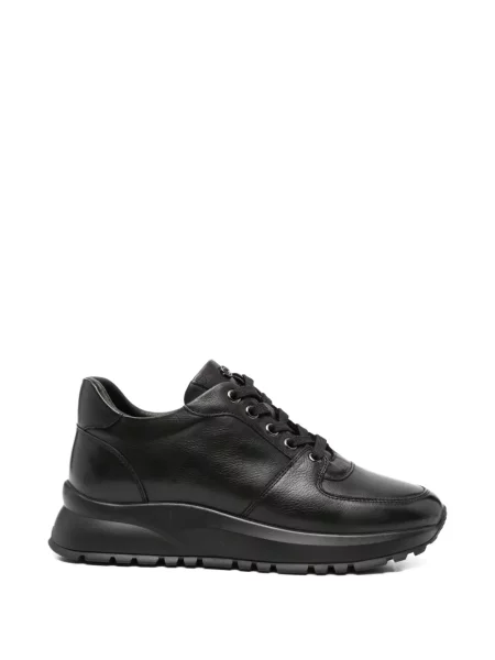 Sneakerși Adrianna Feretti cu șireturi din piele negru