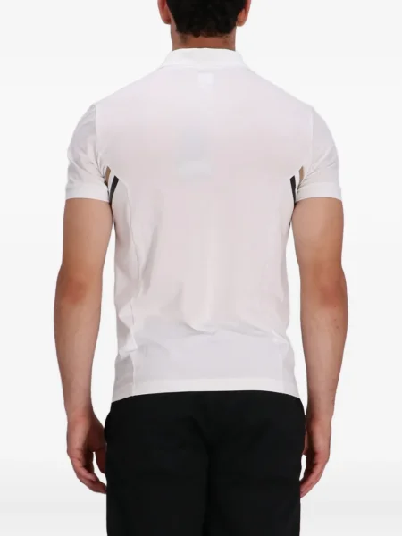 Tricou polo Boss cu dungi alb