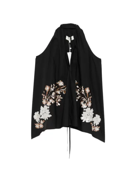 Топ Psophia на цветя оглавник черно