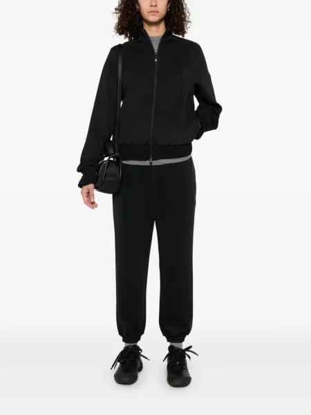 Pantaloni Moncler din jerseu negru