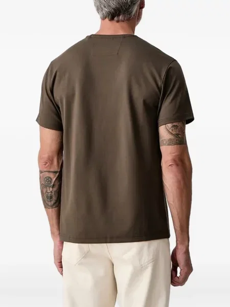 Tricou Guess cu imagine cu decolteu rotund maro