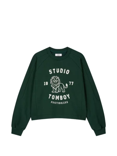Hanorac Tomboy cu imagine verde