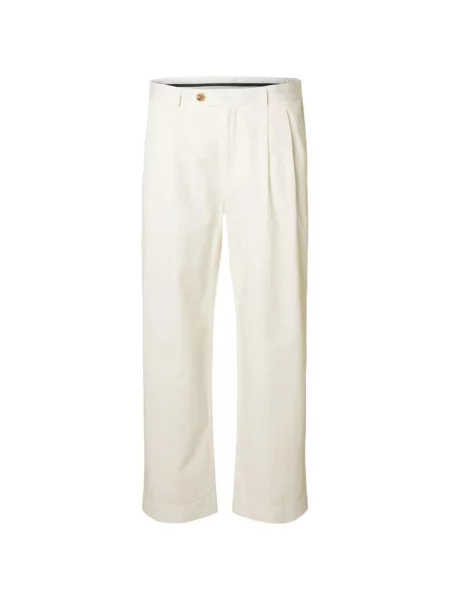 Pantaloni Selected alb