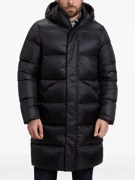 Matlasat palton Woolrich negru