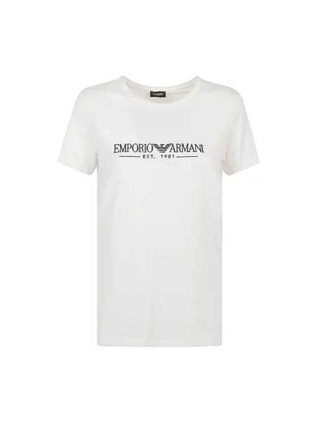 Emporio Armani Underwear t-shirt lounge beżowy biała