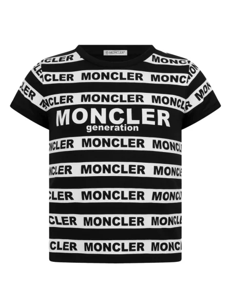 Koszulka dziecięca Moncler Enfant czarna